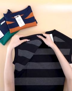 Áo Thun Nữ Trung Niên Chất Thun Cotton Họa Tiết Sọc Ngang 3 Màu Cực Đẹp M540  Thời Trang Thiều Hoa