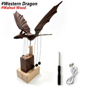 Wooden Dragon Figurine Hand Carved Statue Lucky Prosperity Tabletop Ornament Oriental Home Decor for DesktopBookshelf Display