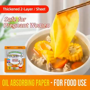 MICO.Cooking Oil-Absorbing Paper - Thickened 2-Layer Safe for Pregnant Women Ready Stock For Food Use