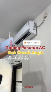 PIFACIA Talang Penutup AC Penahan Angin Reflektor