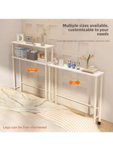 Modern Minimalist Bedside Sofa Wall Gap Long Strip Storage Rack Wooden Craft Multi-layer Partition Home Furniture Organizer