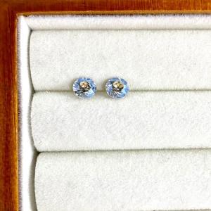 ต่างหูโลหะผสมไทเทเนียมขนาด 6 มม แบบเกลียวเดี่ยวเครื่องประดับแฟชั่นผู้หญิงดีไซน์ดั้งเดิมต่างหูฝังคริสตัลสด