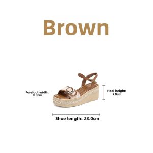 Josiny | Wedge Heel Leisure New Design Summer 2026 Espadrille Sandals