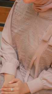 promo Gamis crinkle Mix brukat terbaru untuk lebaran 2026| fashion muslim kekinian bisa untuk kondangan.