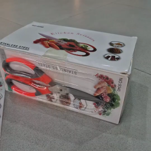 กรรไกร กรรไกรตัดอาหาร ขนาด 8.5 นิ้ว แพ็ค 12 ชิ้น กรรไกรตัดเนื้อ สแตนเลส คม ทนทาน