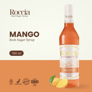 Roccia Rock Sugar Syrup Mango - Syrup Gula Batu Rasa Mangga 760ml