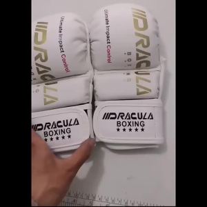 Punching Gloves Boxing Gloves Microfiber Half Finger Boxing Gloves MMA Sanda Training Fighting Finger Exposed Finger