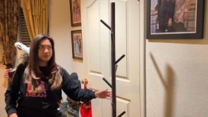 1.75M Multi Bag Coat Rack Umbrella Stand Clothes Rack Wooden Hat Clothing Organizer Rack Drying Rack