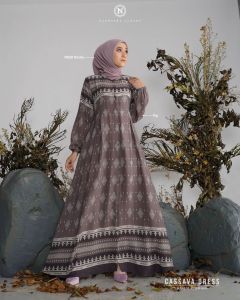[READY] SPECIAL PRICE!! Cassava Dress Fog M by Nadheera Luxury