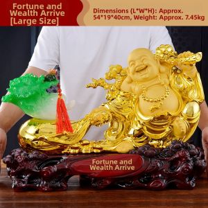 JUSHANYUAN | Wealth Attracting Laughing Buddha Statue Home Decor