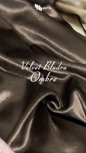 Bahan Kain Rollan Velvet Bludru Ombre 1 rol ± 60 yard
