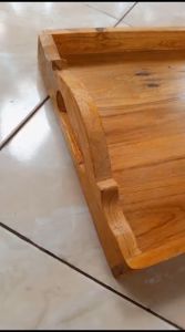 nampan penyaji kayu mahoni asli 40x30x5 baki wooden tray