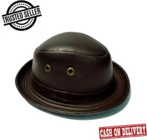 Topi Tompi Kulit Sapi Laken Ukuran Kepala Dewasa