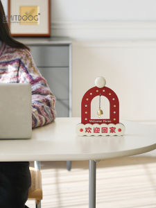 Welcome Home Creative Gift Desktop Decoration EMITDOOG New 2025 TV Cabinet Wine Cabinet Decor Modern Simplicity Panda Wood