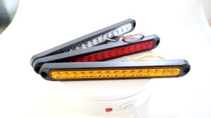 Lampu Belakang Ekor LED Universal 15LED Lampu Bar Strip Lampu Berhenti Tahan Air Lampu Sinyal Belok untuk Pickup Truk Trailer 12V 24V