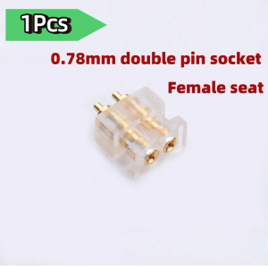 0.78mm Dual Pin Female Socket DIY Headphone Jack Replacement Audio Connector for Earphone Repair HIFI Headphone DIY