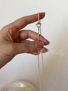 Long Pearl Necklace Light 1 Meter 2 Layers 2mm-6mm Sweater Chain Multi-layer Clavicle Chain for Women Original Design Jewelry