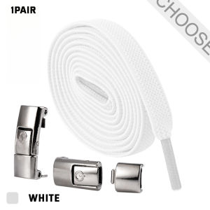 New Press Lock Shoelaces without ties Elastic Laces Sneaker 8MM Widened Flat No Tie Shoe laces Kids Adult Shoelace for Shoes