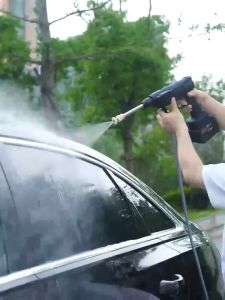 【Imported from Germany】 HJ Wireless Pressure Washer Gun Portable Lithium Battery for Home (Water Pressure WasherCar Washer Watercar wash machine water gunWater Gun High Pressure Cleaning Water GunHandheld High Washers Sprayer Water Gun)