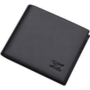 SEPTWOLVES | Mens Genuine Leather Short Simple Wallet