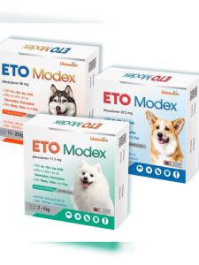 Viên nhai ETO Modex diệt ve rận bọ chét viêm da cho chó