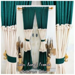 GORDEN PREMIUM KOMBINASI 2 WARNA DESAIN MEWAH | GORDEN TIRAI RENDA POLOS EMBOS RING 12