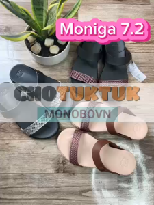 Dép nữ trung niên Thái Lan đế cao chất cao su chống trơn đi nước thoải mái Moniga 7.2