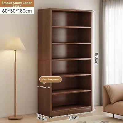 Storage Bookshelf Unit Real Wood Look
