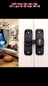 [HCM] khóa cửa trượt đa năng 90°180°  Không Cần Đục Lỗ Tiện Dụng -Joyee