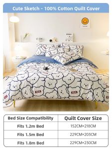DOHIA | Cotton Single Bed Sheet Cover