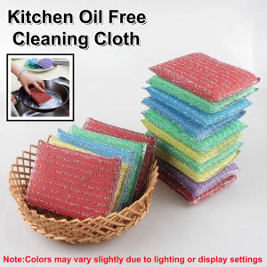 Double-sided  Sponge Nonstick Oil Scouring Pad Cleaning Cloth Brush Bowl Cloth Sponge Kitchen Cleaning Tool Tableware Dish Brush
