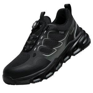 Anti Odor Breathable Safety Shoes Steel Toe Anti Smash Puncture Proof Slip Resistant Wear Resistant Construction Work Boots Men