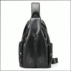 Waterproof Crossbody Bag Mens Chest Bags Casual Sports Crossbody Bag Large Capacity Storage Backpack