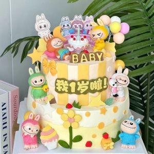 3D Cake Decoration Baking Accessories Cartoon Boy Girl Childrens Birthday Baking Costume Plugin Fabric Decoration Pieces