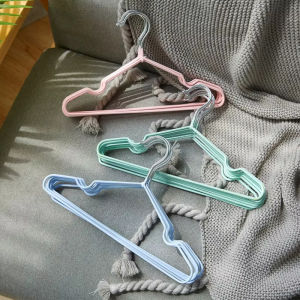 10pcs Children Adult Clothes Hanger Clothes Drying Rack Non-Slip Metal Shirt Hook Hangers Coat Hanger Clothes Accessories Rack