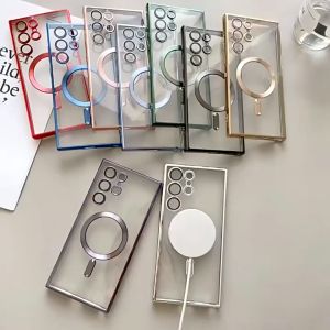 Clear Soft Case For Samsung Galaxy S25 S24 S23 S22 Ultra Camera Lens Full Protective Transparent Covers