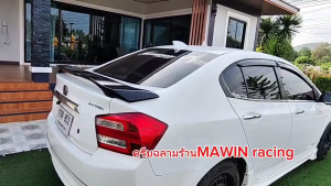 เสาครีบฉลามHonda city2012-2013 ซิตี้2012-2013 รุ่นTornado ติดแนบสนิทกับหลังคา100% ใช้3Mแท้ ทำสี2Kตรงรุ่น ต่อสัญญานวิทยุได้ สีทนไม่เหลือง