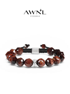 Nordic Style Red Tiger Eye S925 Silver Bracelet