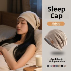 Womens Sleep Cap Large Head Size Moon Phase Air Conditioner Anti-Light Cap Comfortable Soft Material Foldable Home Use