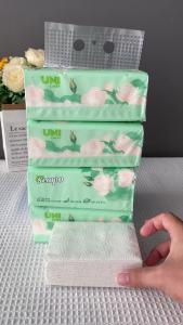 【10000sheets】Unilucky Cute Smile Thickened Hanging Napkins Air-cushion Facial Tissue 250 Pull 1000 Sheets 160mmx170mm