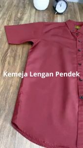 Kemeja Polos Pria Lengan Pendek Premium Katun Poplin Oxford Reguler Fit Terbaru 2025