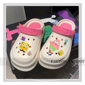 LHMoonlight มาใหม่ รองเท้าแตะหัวโตแบบสวม รุ่นนี้พื้นนิ่มเบาใส่สบาย มีกันลื่น ลายน่ารักปุ๊กปิ๊ก แถมฟรี ตัวติดการ์ตูนต้าวฟองน้ำน่ารัก รุ่นนี้ดีมาก รีบเลยก่อนของหมด