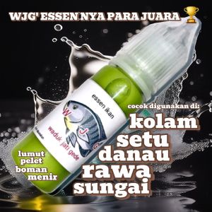 ESSEN IKAN NILA wjg Racikan Premium 15ML jagonya essen lumut bagus buat boman/ essen pengumpul ikan/essen gacor/ target ikan nila rame/target ikan nila/ikan babon/ cocok di semua kondisi air/kondisi cuaca/ kondisi medan/ kondisi spot/aroma melon sereh