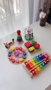 Đồ chơi gỗ thông minh phát triển trí tuệ cho bé Combo 6 món đồ chơi cho bé