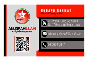 Kartu Nama Dalam Format PPTX Plus Ukuran 5.3cm x 85cm Model Ktn02