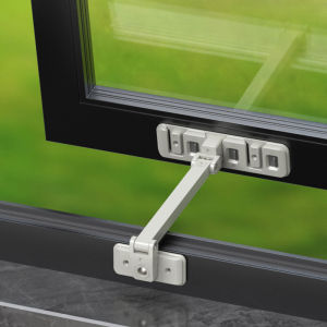 ตัวล็อคนิรภัยหน้าต่างอเนกประสงค์สำหรับบ้านของเด็กทารก ที่ล็อกเพื่อความปลอดภัยป้องกันการตกสามารถปรับได้