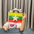 โปรส่งฟรี!!&gt; ธงชาติ เมียนมาร์ พม่า Myanmar Burma Flag 4 Size พร้อมส่งร้านคนไทย. 