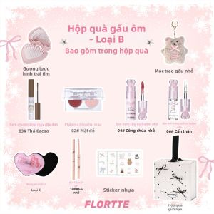 FLORTTE | Bảng Trang Điểm Đi Làm Cho Người Mới Bắt Đầu: Son Lì Má Hồng Chì Kẻ Mày Dạ Kẻ Mắt
