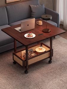 QIMUDAO | Folding Rotating Dual-use Coffee Table