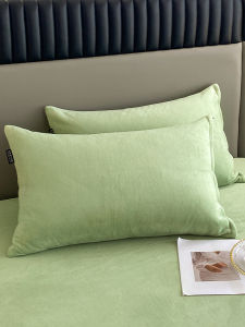 Thickened Milk Velvet Pillowcase Pair Coral Velvet Ins Pillow Cover in Winter 2025 New Style Bedding Accessories Single Person Use